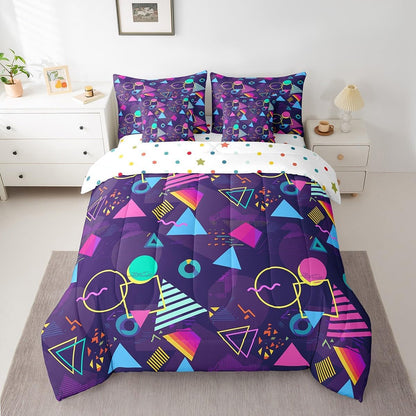 Erosebridal Chemical Equation Bed in a Bag Queen Comforter Set 7 Piece,Chemistry Bedding Sets Science Students Learning Gift Sheet Set with Comforter,Molecular Formula Education Bed Set - Colors B