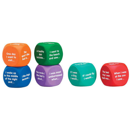 Learning Resources Writing Prompt Cubes - Story Dice for Classroom Games, Creative Writing Prompts, Storytelling and Conversation Cubes, Teacher Tools for Homeschool or Classroom
