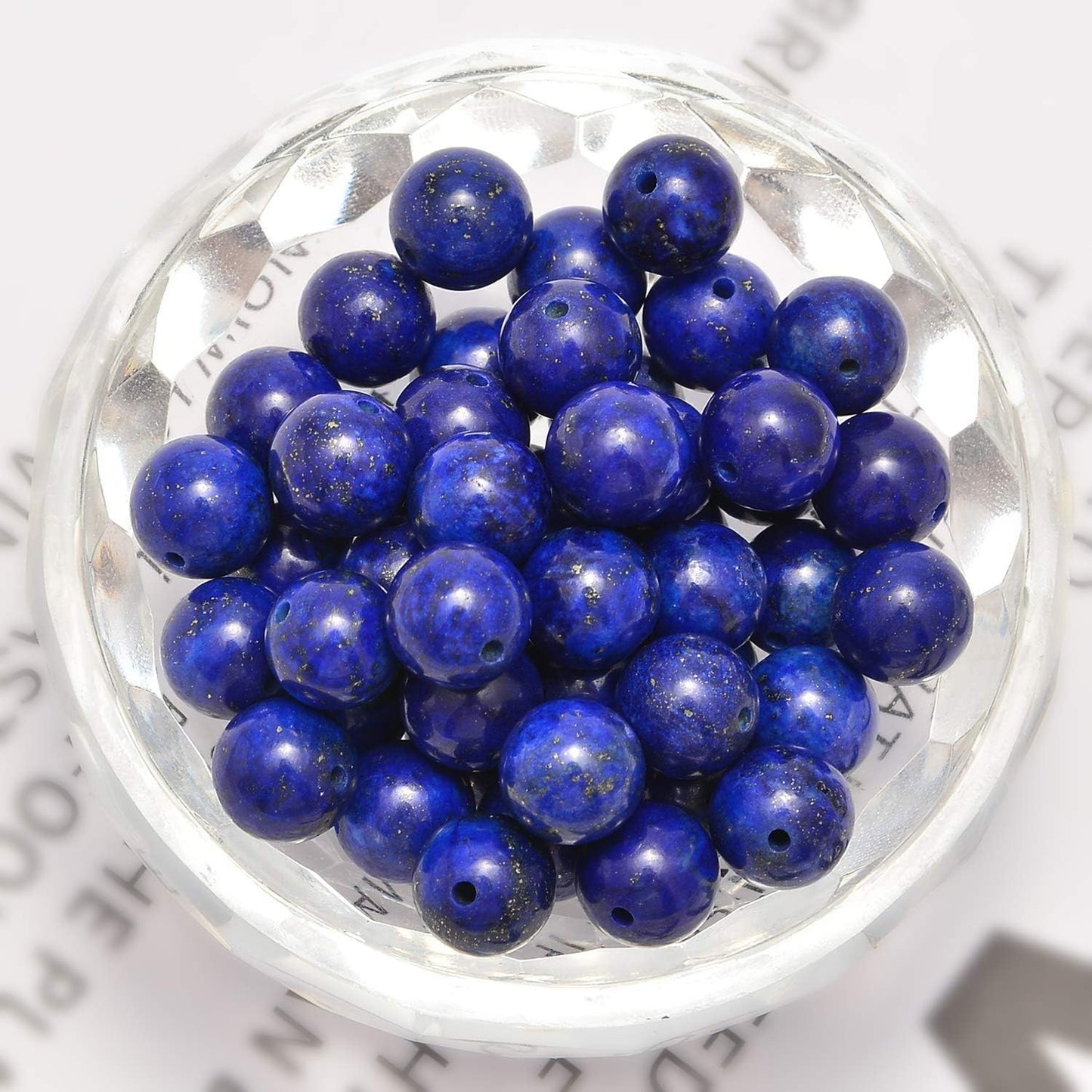 NCB 100pcs Original Natural Stone Beads Gemstone Round Loose Beads 6mm 8mm 10mm (Blue Aventurine, 6mm 100Beads) - Colors A