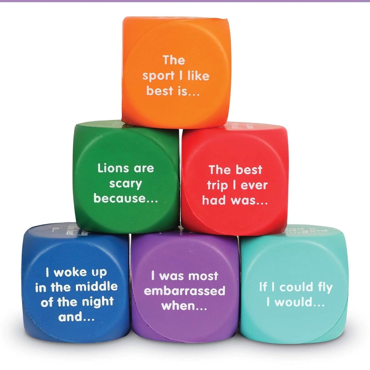 Learning Resources Writing Prompt Cubes - Story Dice for Classroom Games, Creative Writing Prompts, Storytelling and Conversation Cubes, Teacher Tools for Homeschool or Classroom