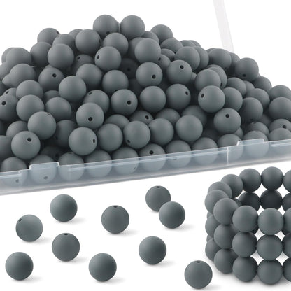 65Pcs 19mm Silicone Beads for Keychain Making Bracelet Necklace, Bulk Round Silicone Beads for Pens（Christmas Green） - Colors A