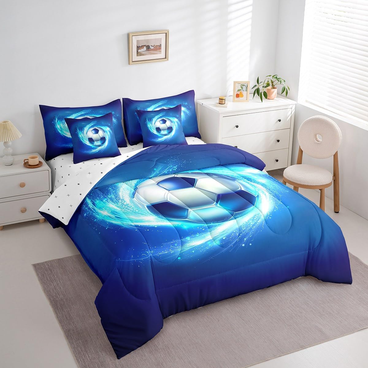 Erosebridal Chemistry Comforter Set with Sheets Full Size Periodic Table of Elements Bed in A Bag 7 Piece Science Chemistry Lovers Bedding Set for Kids Boys Children Bedroom Modern Black Bed Sets
