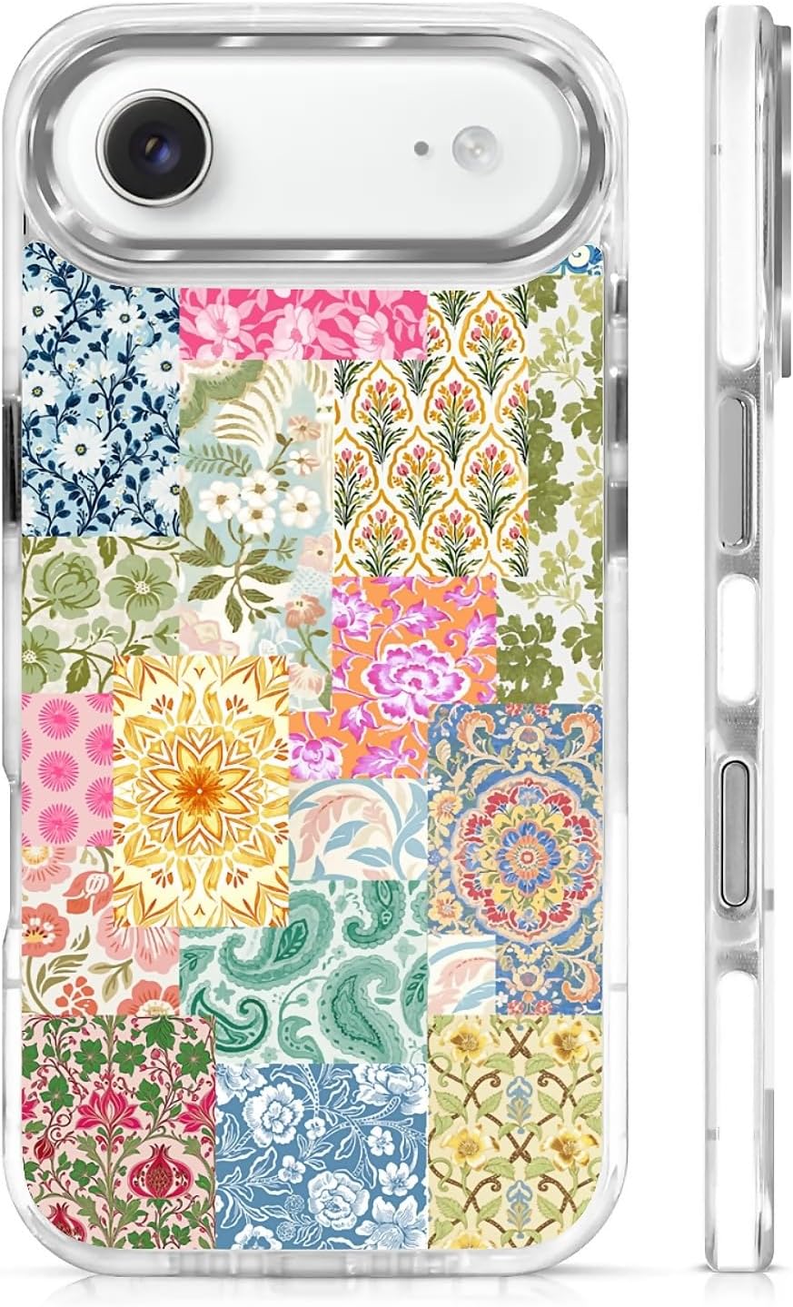 for iPhone 17 Pro Max Case [Compatible with Magsafe],Girls Women Clear Magnetic Case Silicone Shockproof Protective Cover with Pattern Colorful Motivational Letters