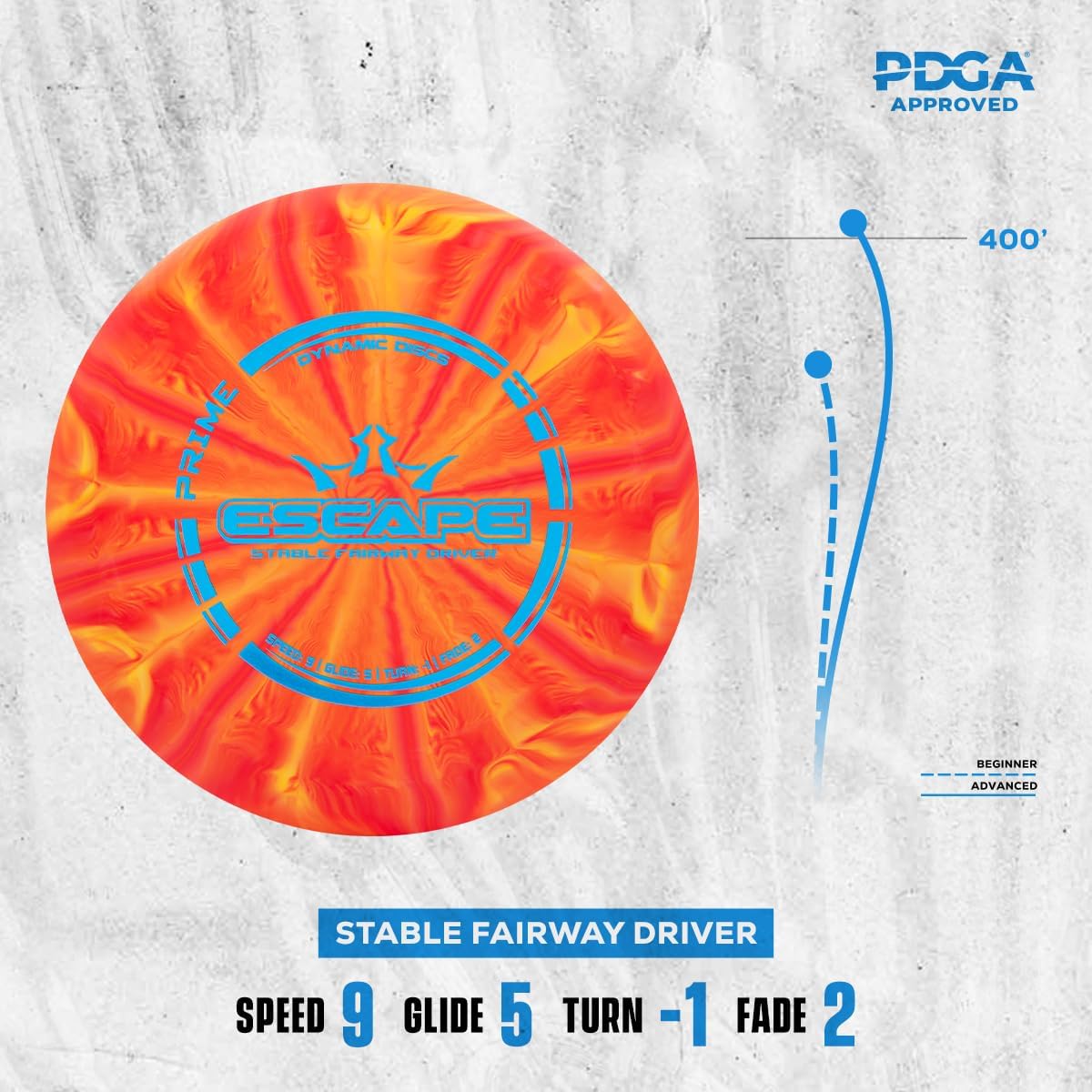 Dynamic Discs Prime Burst 4-Disc Golf Starter Set | Includes Putter, Midrange, Fairway & Driver | Golf Discs Set for Beginners | 170-176g | Beginner Pack for Amateurs