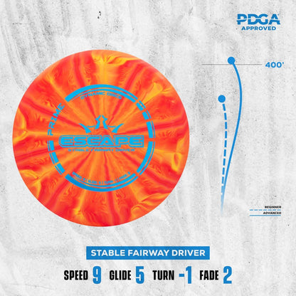 Dynamic Discs Prime Burst 4-Disc Golf Starter Set | Includes Putter, Midrange, Fairway & Driver | Golf Discs Set for Beginners | 170-176g | Beginner Pack for Amateurs