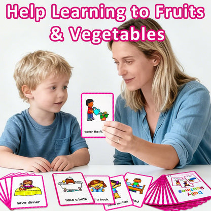 Learning Flashcards Number, 28 Different Number Educational Cards, Social Learning Card for Kids