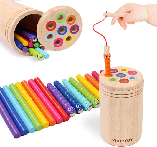 YHHYTOY Montessori Toys for 1+ Year Old, Toddler 18 Month Old Toy Color Sorting Preschool Learning Activities, Fine Motor Skills Sensory Toys for Toddlers 1-3, 1 2 3 Year Old Girl Boy Baby Gifts