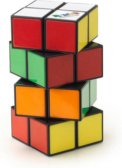 Rubik’s Cube, Tower 2x2x4 Complex Problem-Solving Brain Teaser, Classic Color-Matching Puzzle, Fidget Toy, Sensory Puzzle for Adults, Teens, Kids, Ages 8 & Up