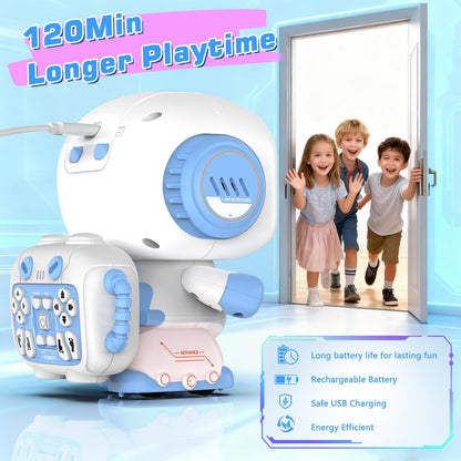 Robot Toy for Kids,Remote Control Robots with Smart Interactive Dancing, Programmable Toy, Rechargeable Robots Toys for Age 3-8 Year Old Boys and Girls Christmas Birthday Gift Present Blue