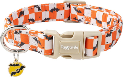 Faygarsle Dog Collar for Small Medium Large Dogs Colorful Puppy Collars for Female Dogs Toy Building Blocks Patterned Pet Collars for Summer Spring Wedding Puppy Girl Dog Collar M