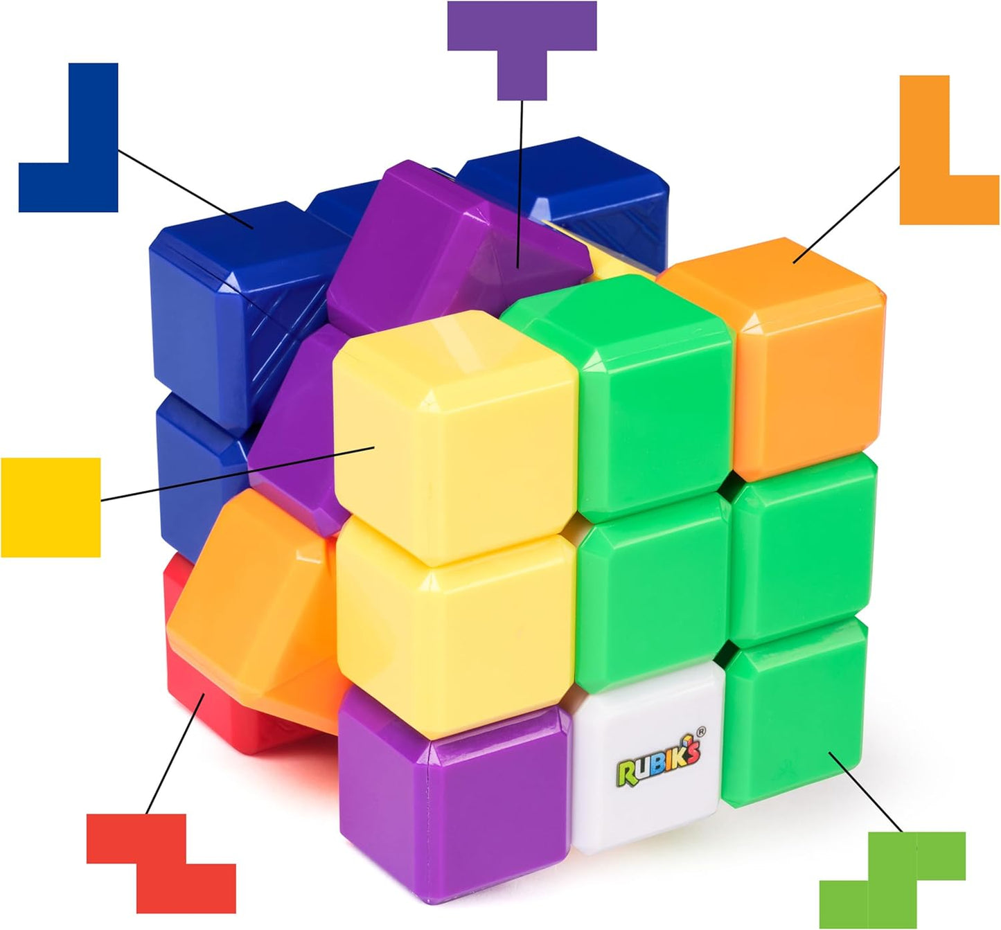 Rubik’s Cube, Pulse Cube, Light-Up Brain Teaser Puzzle for Speed Cubers, Solve the Puzzle Before the Lights Turn Off, Problem-Solving Brain Teaser & Fidget Toy for Adults, Teens, Kids Ages 8 & Up
