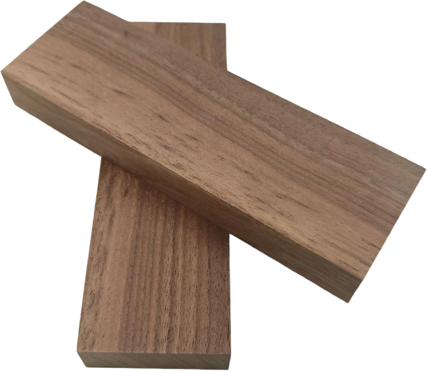 2PCS Unfinished Walnut Wood Blocks for DIY Crafting,Scroll Saw, Woodworking, Wood Carving,Burning,Laser Cutting,Engraving, CNC Cutting, Painting, Fretwork (5.9 x 1.96 x 0.78)