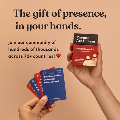 Parents Are Human, Relationship Cards, Get to Know Each Other Better, Parents, Families, Teens & Kids Relationship Building, Light & Deep Questions, 70 Questions & Activity Cards, English
