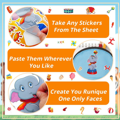 24-Sheet Make Your Own Science Sticker Kit | Microscope, DNA & Scientist Designs - Reusable Educational Decor for Classrooms & Kids Rooms