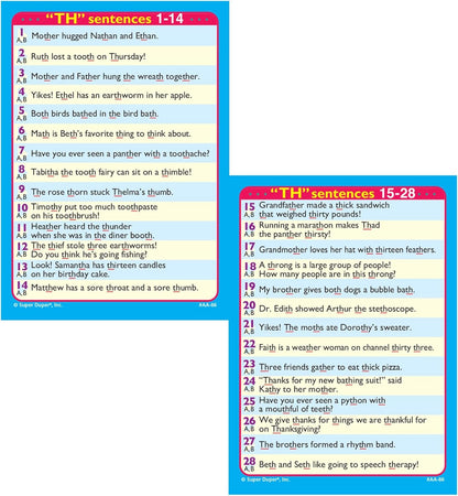 Super Duper Publications | Say and Do® Action Articulation TH Sounds Fun Deck | Vocabulary and Language Development Flash Cards | Educational Learning Materials for Children