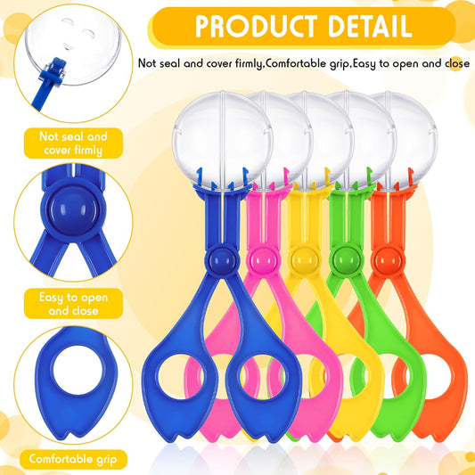 WILLBOND 24 Pcs Handy Scoopers Tongs Tweezers Scissors Multifunctional Exploration Outdoor Tools Nature Fine Motor Sensory Table Toys