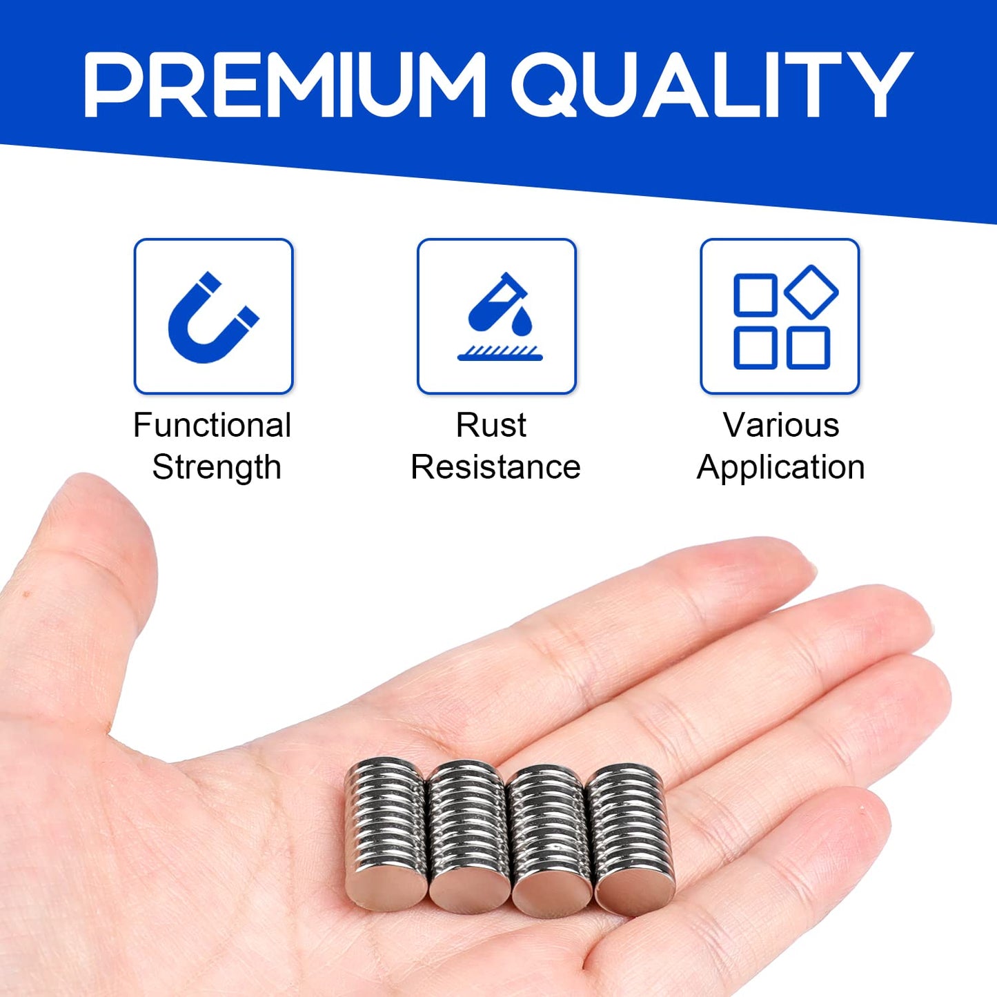 320Pcs Small Neodymium Magnets, 6x2mm Small Rare Earth Magnet Mini Magnets for Whiteboard, Office, School, STEM Measurement Kit, 3D Printing,Science Experiments