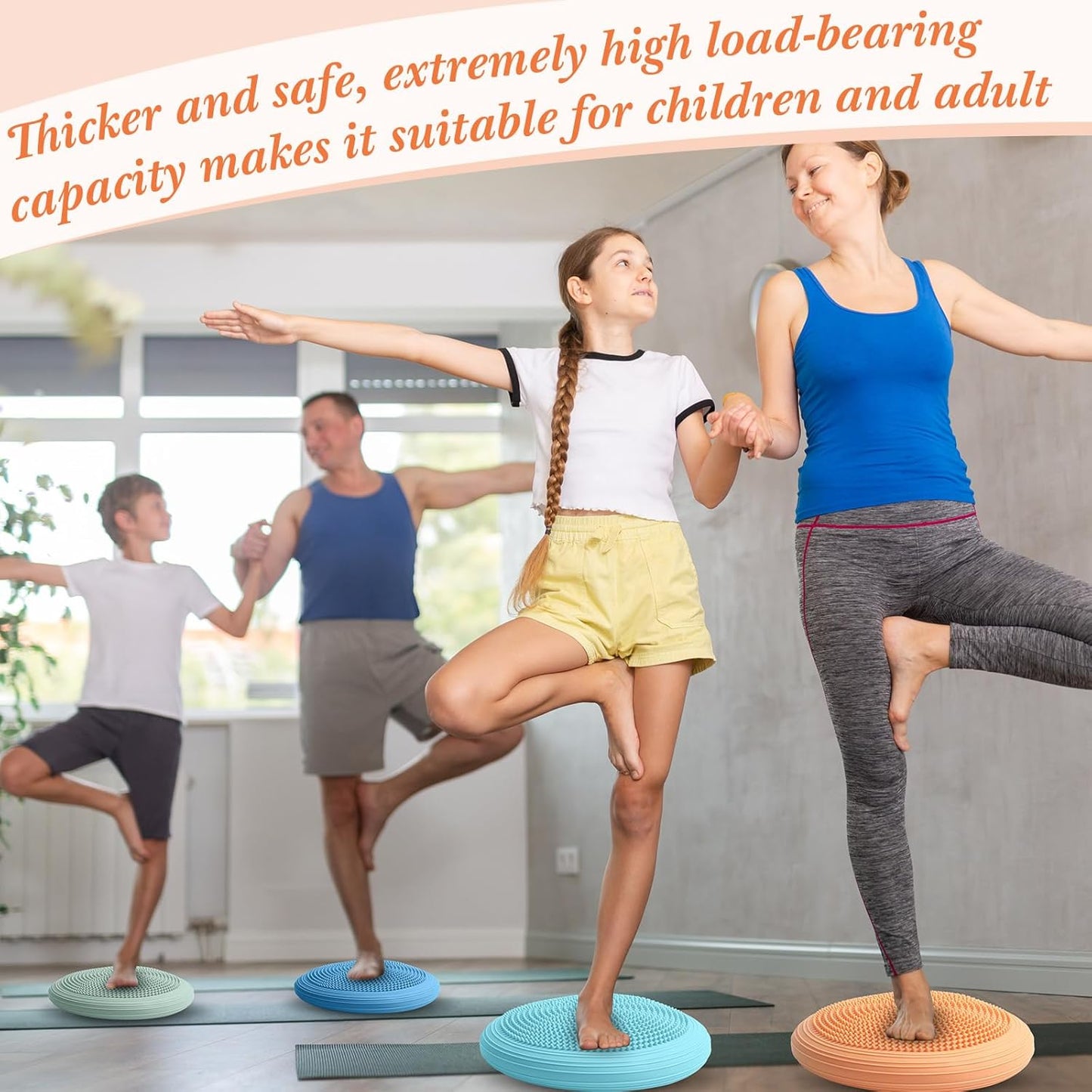 Libima 4 Pcs Wiggle Seat Inflated Wobble Cushion for Sensory Kid 13 Inches Balance Disc Flexible Seating for Classroom Sensory Pad for Chair Wiggle Cushion