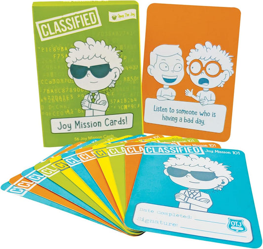 Open The Joy Kindness Mission Cards for Kids | 56 Secret Missions to Build Empathy, Compassion & Social Skills | Fun Screen-Free Activity Game for Families & Classrooms | Ages 4+ | SEL Learning Cards