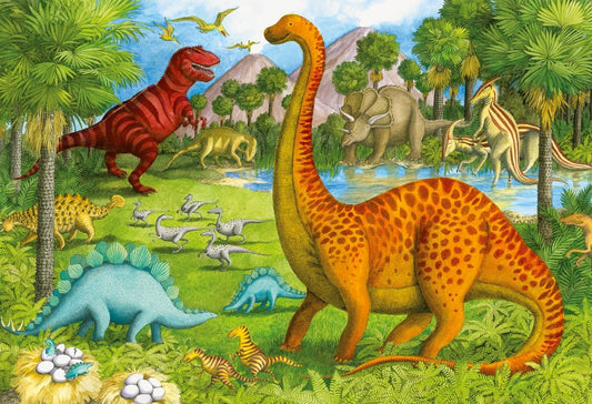 Ravensburger Dinosaur Pals - 24 Piece Floor Puzzle for Kids | Promotes Problem Solving Skills | Family-Friendly Fun | Sustainable Construction