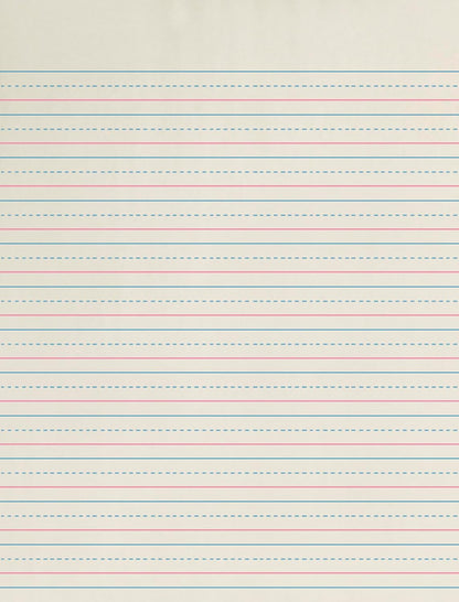 School Smart Zaner-Bloser Writing Paper, Handwriting Practice Lined Paper, Grade 2 to 3 Learning, 1/2 Inch Rule, 10-1/2 x 8 Inches, 500 Sheets