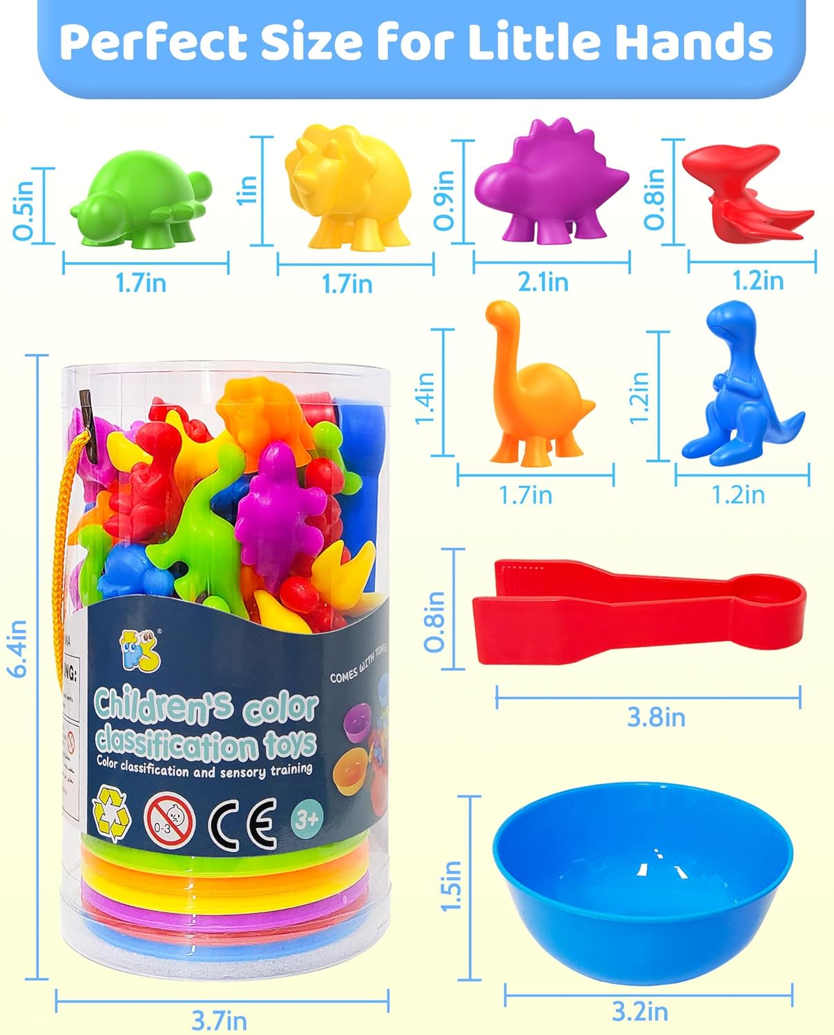 Oomloid Counting Animals Montessori Toys for 3 4 5 Years Old Boys Girls, Preschool Learning Activities Educational Sensory Toys Gifts for Kids Toddlers Ages 3-5, 4-8