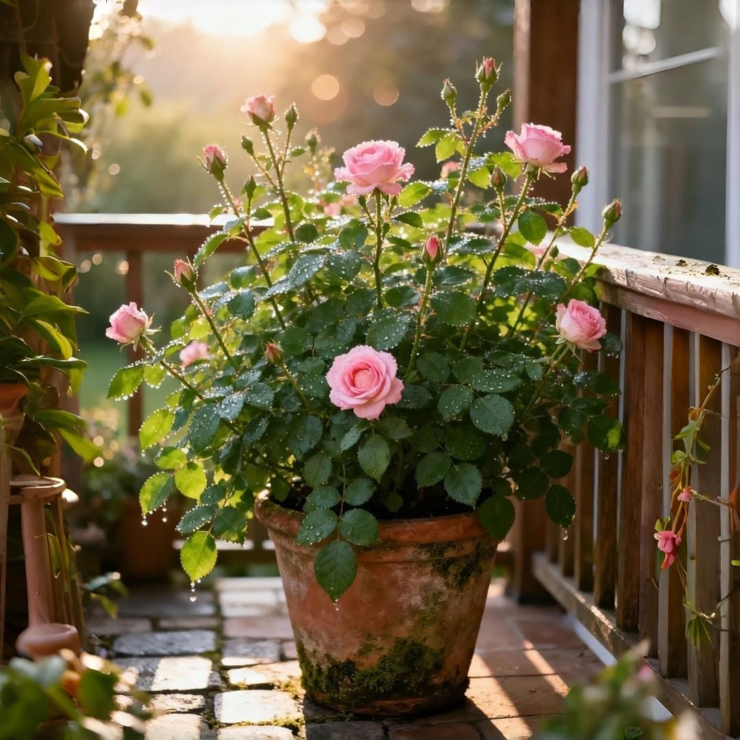 Rose Seeds for Planting, 100 Piece Heirloom Garden Perennial Flower Collection, Non-GMO Outdoor Growing Kit