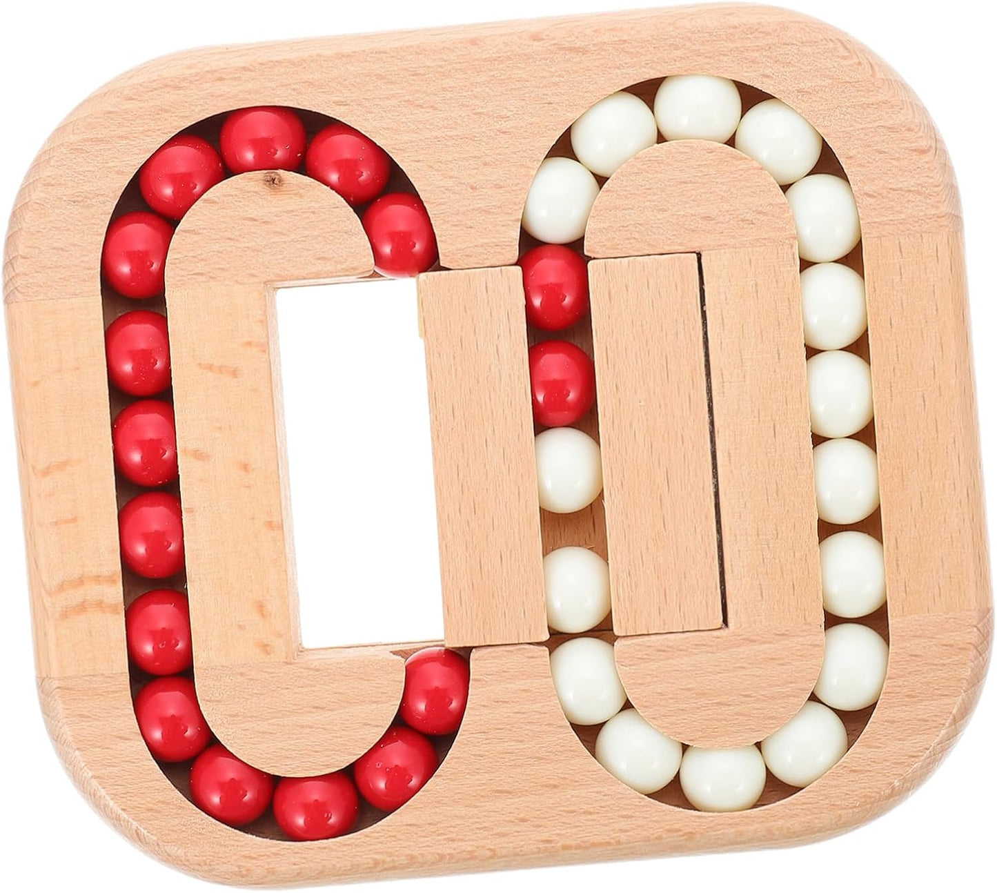 Toyvian Wooden Spinning Cube Toys to Relieve Stress Anxiety, Funny Rotating Bean Brain Teaser, Kids Puzzles Interactive Toy for Kids Adults