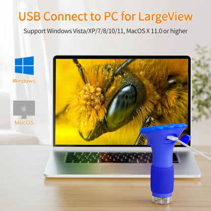 Microscope for Kids, SKYBASIC 2" IPS Screen 1000X Handheld Digital Microscopes HD Pocket Portable Mini USB Microscope Camera, PC Compatible, Science Edu Fun Birthday Gifts Toys for Children Students