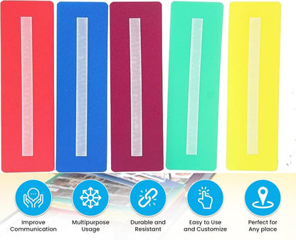 Smile4autism Large 2.5x10 ¼” Tools Perfect to Keep Your Loose Visual Picture Cards Organized. Autism, ABA, ADHD, Language & Apraxia Aspergers