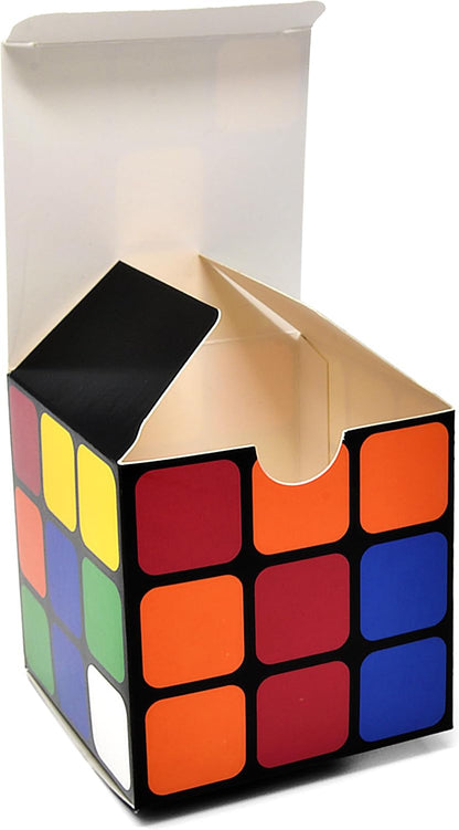 Gift Boutique 24 Pack Magic Cube Party Favor Boxes Cubes Puzzles Game Box Cardboard Gift Box Wrapping for Birthday Party Favors Supplies Decorations Fill with Candy Cupcake Goodies Prizes 3" Cubes
