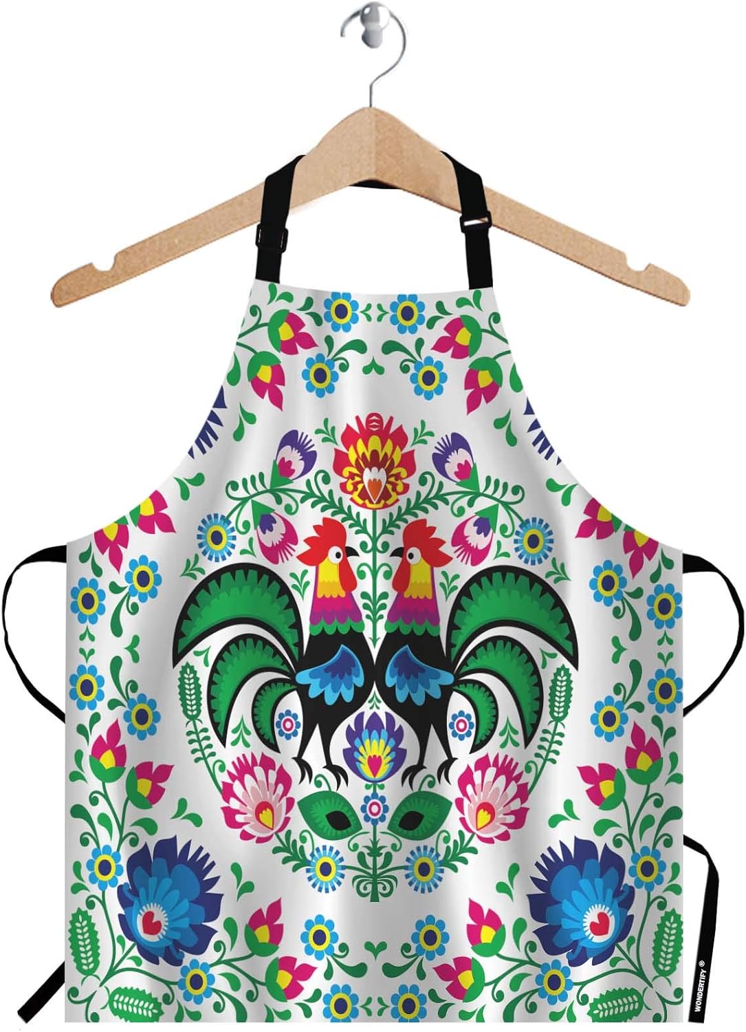 WONDERTIFY Science Education Sketch Apron,Laboratory Chemistry Book Equation Loupe Beaker Flask Glass Bib Apron with Adjustable Neck for Men Women,Suitable for Kitchen Cooking Chef Grill Bistro Apron