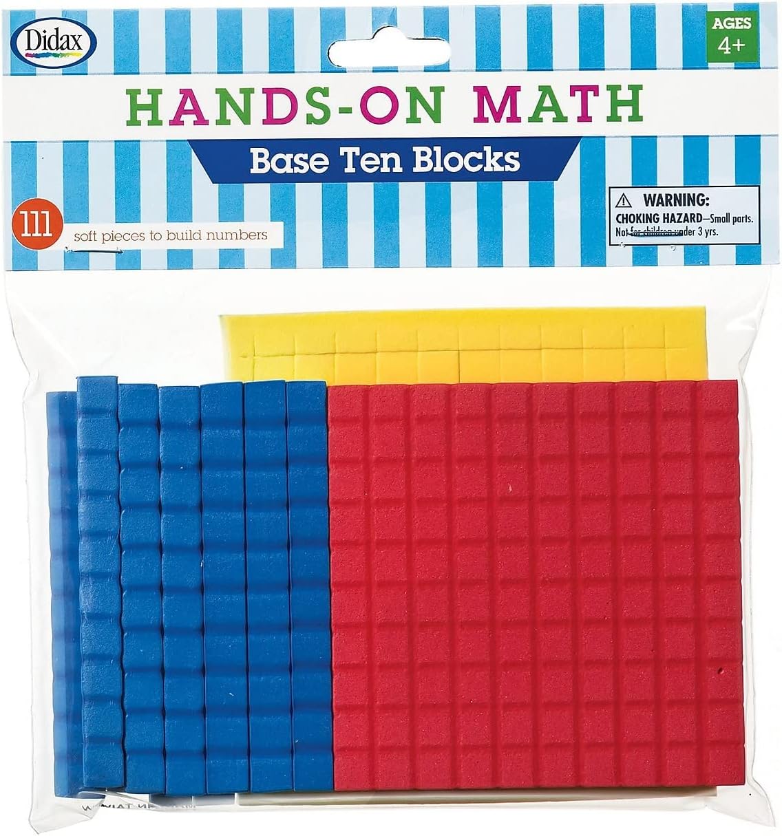 Didax Educational Resources Hands on Math Base Blocks,Assorted,211431