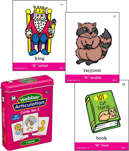 Super Duper Publications | Articulation K Sound Fun Deck | Vocabulary and Language Development Flash Cards | Educational Learning Materials for Children