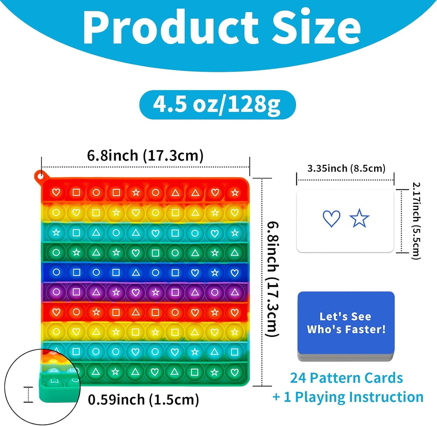 12x12 Multiplication Chart Pop Toy Board, Math Games for Kids, Educational Math Manipulatives, Classroom Learning Supplies, Stress Relief Fidget Toy for Kids & Adults with Anxiety