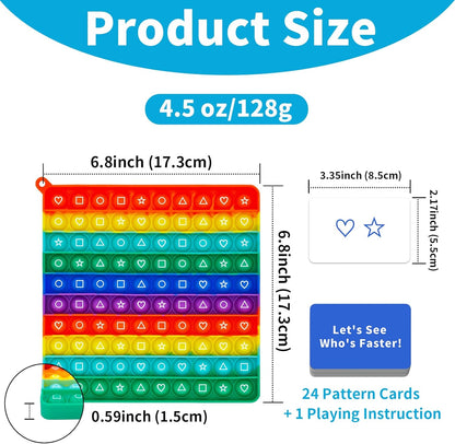 12x12 Multiplication Chart Pop Toy Board, Math Games for Kids, Educational Math Manipulatives, Classroom Learning Supplies, Stress Relief Fidget Toy for Kids & Adults with Anxiety