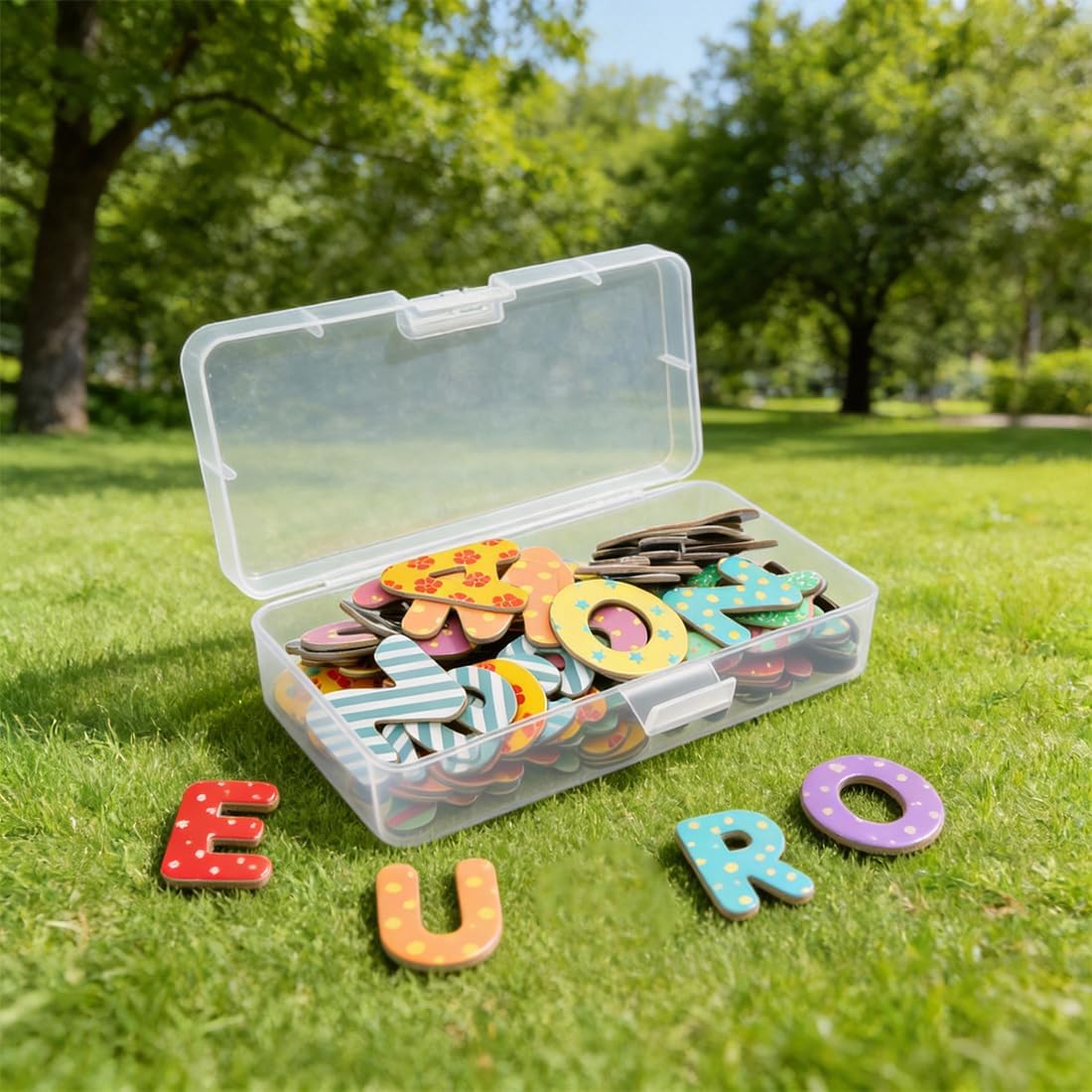 100 Pcs Alphabet Magnets for Refrigerator Uppercase Lowercase Magnetic Letters Fridge ABC Magnet for Preschool Learning Spelling