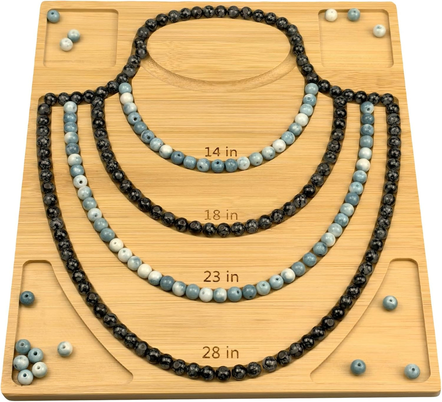 Petoysoso Bead Boards for Jewelry Making, Bamboo Beading Board for Jewelry Bracelet Making, Bracelet Bead Board, Bracelet Bead Board for Bracelet, Jewelry Making Supplies,Bead Tray 5" to 8"