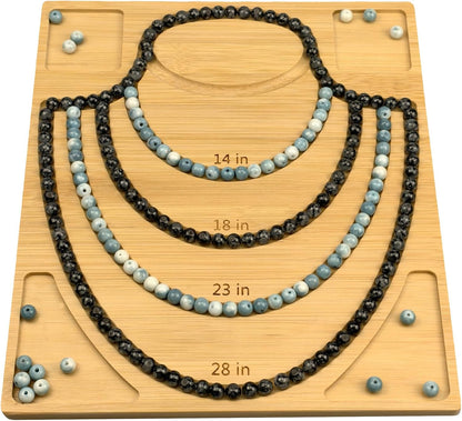Petoysoso Bead Boards for Jewelry Making, Bamboo Beading Board for Jewelry Bracelet Making, Bracelet Bead Board, Bracelet Bead Board for Bracelet, Jewelry Making Supplies,Bead Tray 5" to 8"