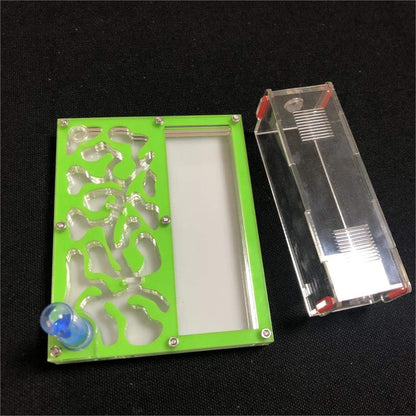 ANT 150mmx110mm Test Tube Moisture Big Space Nest Farm Acrylic, Insect Villa House Ecological Workshop (Pink)