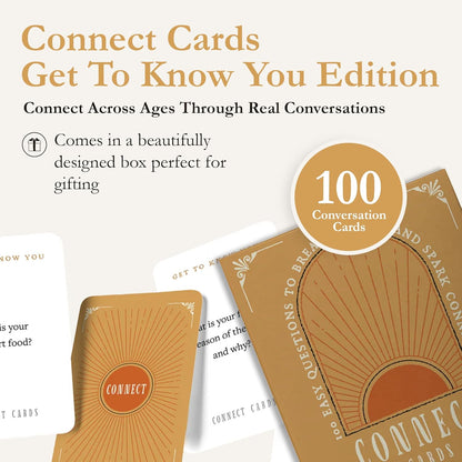 Connect Cards Family Edition - 100 Family Conversation Cards for Kids and Parents to Spark Deeper Connections & Meaningful Moments - Conversation Starters at Home, Dinner, or Travel