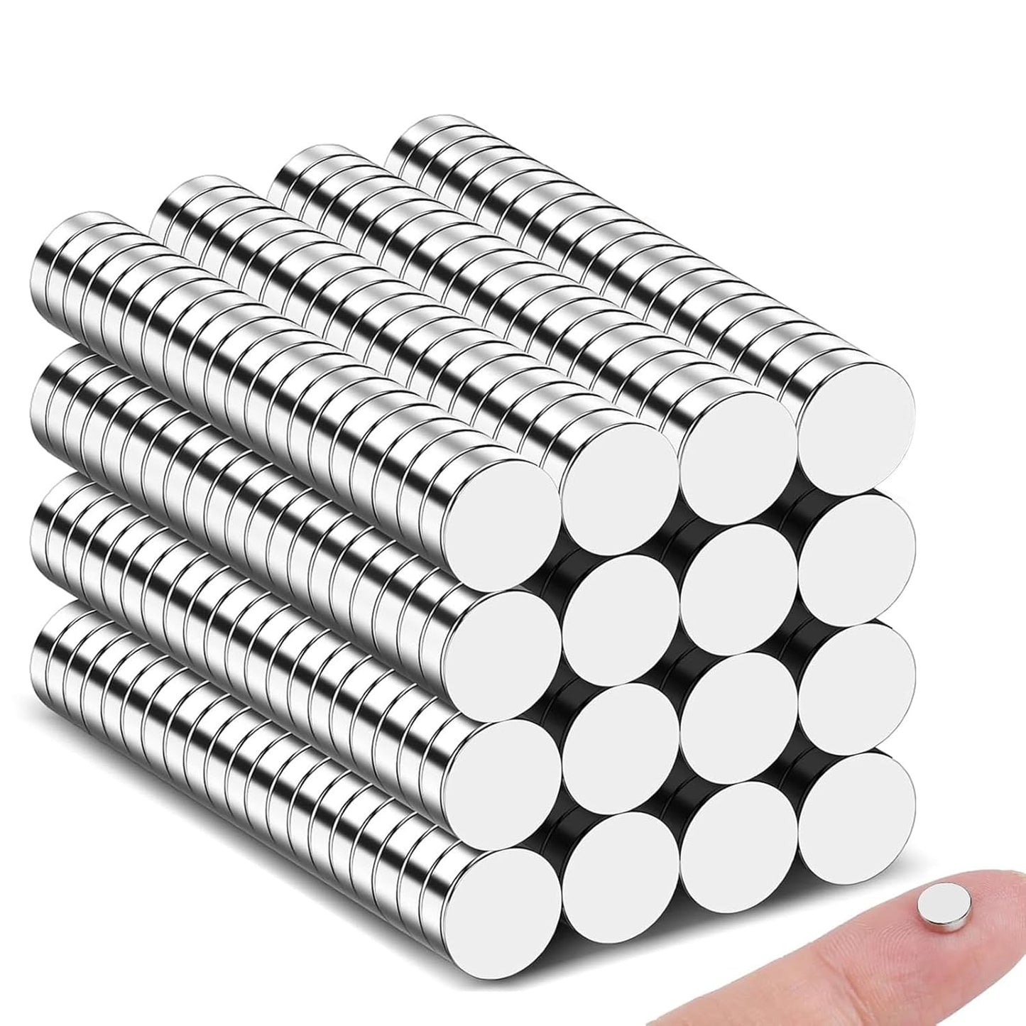 320Pcs Small Neodymium Magnets, 6x2mm Small Rare Earth Magnet Mini Magnets for Whiteboard, Office, School, STEM Measurement Kit, 3D Printing,Science Experiments
