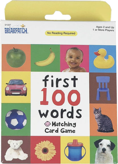 Briarpatch, First 100 Words Matching Card Game, Based On Board Books by Roger Priddy, Preschool Learning for Kids