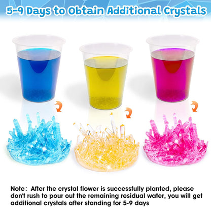 GobiDex Crystal Growing Kit, Science Kits for Kids Age 8-12, Grow Fast in (24H) Science Experiments Lab Toys, DIY STEM Projects Learning & Educational Toys, Crafts Gift Boys & Girls Ages 6 7 8 9 10 12