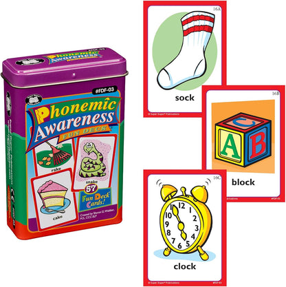 Super Duper Publications | Phonemic Awareness Fun Deck Flash Cards | Educational Learning Resource for Children