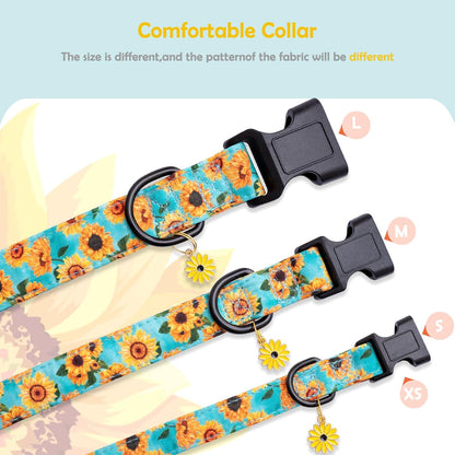 Faygarsle Dog Collar for Small Medium Large Dogs Colorful Puppy Collars for Female Dogs Toy Building Blocks Patterned Pet Collars for Summer Spring Wedding Puppy Girl Dog Collar M