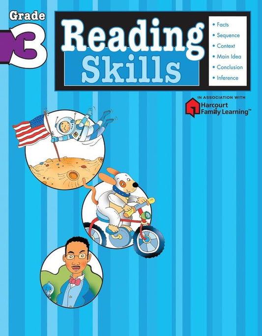 Reading Skills: Grade 3 (Flash Kids Harcourt Family Learning)