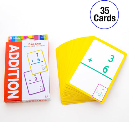 BAZIC Products Multiplication & Division Flash Cards, Educational Flash Cards for Kids, Math Flash Cards, Ideal for Math Learning Practice at Home or School, 36 Cards, 2-Pack