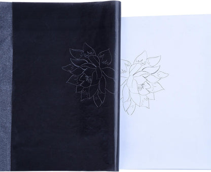 Outus 30 Pack Carbon Papers for Tracing, Graphite Carbon Copy Tracing Paper for Canvas Wood (30 Pack, 8.5 x 11 Inches)