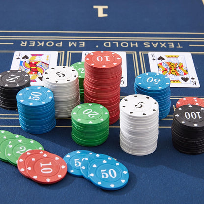 Poker Chips with Denominations, Poker Chips Set with Box or Bag, Plastic Learning Counters Disks and Learning Math Counting Chips,Game Night Party Supplies (Bag, 200)